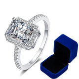 Terrific 1CT 2CT Colorless VVS Radiant Cut High Quality Moissanite Diamonds Luxury Rings - Luxury Jewellery - The Jewellery Supermarket