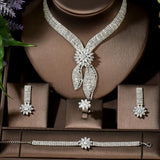 NEW - Magnificent Luxury Big AAA+ Cubic Zirconia Diamonds Jewellery Set - The Jewellery Supermarket