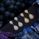 NEW ARRIVAL Vintage Droplets Dignified Luxury AAA+ Cubic Zirconia Diamonds Jewellery Set - The Jewellery Supermarket
