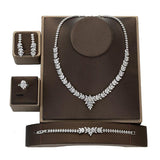 NEW ARRIVAL - Gorgeous Elegant AAA+ Cubic Zirconia Diamonds Jewellery Set - The Jewellery Supermarket