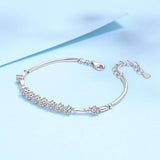 NEW ARRIVAL - Terrific 3.5MM Natural Moissanite Silver Luxury Bracelet with GRA Certificate