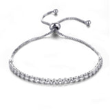 NEW Luxury Silver Colour AAA+ Cubic Zirconia Diamonds Tennis Bracelets - Quality Bracelets For Women - The Jewellery Supermarket