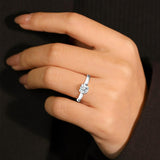 Stunning Trendy Genuine Round Cut High Quality Moissanite Diamonds Rings - Fine Diamond Jewellery Ring - The Jewellery Supermarket