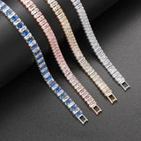 DAZZLING Luxury Zirconia Crystal Gold Color Fashion Jewelry Tennis Bracelet for Women - The Jewellery Supermarket