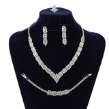 NEW ARRIAL - Gorgeous Vintage Ladies AAA+ Cubic Zirconia Diamonds Jewellery Set