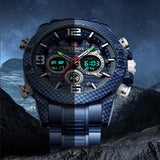 NEW MENS WATCHES - Top Luxury Quartz Military Waterproof Carbon Fiber Case Sport Watches - The Jewellery Supermarket