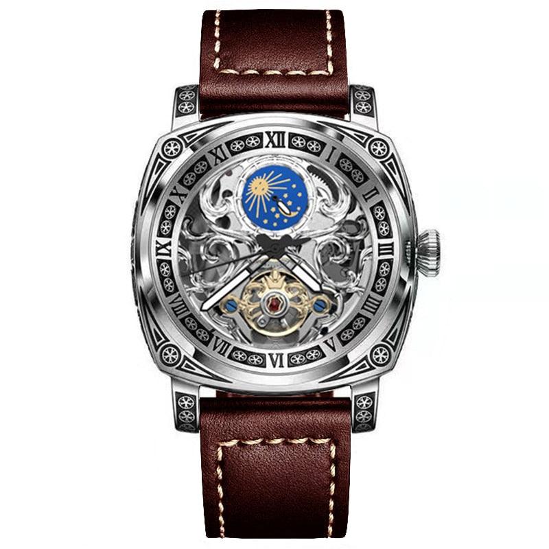Authentic Luxury Brand Carved Fully Automatic Hollowed Fashion Mechanical Watch - The Jewellery Supermarket