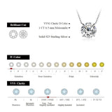 Amazing 6.5mm 1CT High Quality Moissanite Diamonds Necklace For Women - Bridal Fine Jeweller - The Jewellery Supermarket