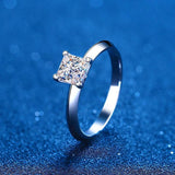 Princess Cut 18K WGP D Color VVS1 High Quality Moissanite Diamonds Rings - Lab Diamond Wedding Ring - The Jewellery Supermarket