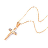 Super Popular Simple Fashion Stainless Steel Cross Necklace Pendant - Religious Jewellery - The Jewellery Supermarket