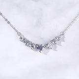 Dazzling 1ct, 0.5ct, 0.3ct,0.1ct High Quality Moissanite Diamonds Necklace For Women - Luxury Jewellery