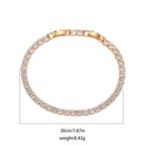 TERRIFIC Round Crystal AAA+ Cubic Zirconia Simulated Diamonds Luxury Stainless Steel Tennis Bracelets - The Jewellery Supermarket