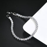 Luxury Shiny Round AAA+ Cubic Zirconia Diamond Tennis Gold Silver Colour Bracelets For Women - The Jewellery Supermarket