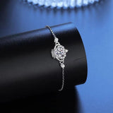 Super 1ct D Color VVS Round Cut 14K WGP High Quality Moissanite Diamonds Crown Fine Jewellery Charm Bracelets - The Jewellery Supermarket