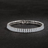 DAZZLING Elegant AAA+ Cubic Zirconia Simulated Diamonds Glamour Silver Jewellery For Women