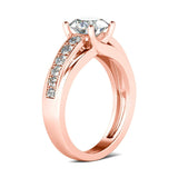 Amazing Round 6.5mm 1ct High Quality Moissanite Diamonds Rings - Wedding Engagement Jewellery  - The Jewellery Supermarket