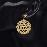 NEW Judaism Hexagram Stainless Steel Star Of David Dangle Stud Earrings for Women - The Jewellery Supermarket