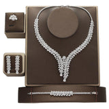 NEW ARRIVAL - Fabulous Luxury AAA+ Cubic Zirconia Diamonds Jewellery Set - The Jewellery Supermarket