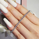 Luxury Women Silver Square Bangles Bracelet for Party Gift Jewelry - The Jewellery Supermarket