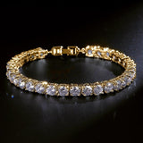 AMAZING Trendy Round AAA+ Cubic Zirconia Simulated Diamonds Tennis Bracelets Bangles for Women