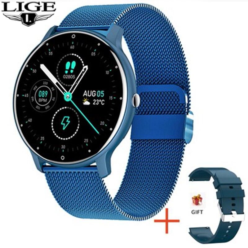 NEW MENS WATCHES - Full Touch Screen Sports Fitness Tracker IP67 Waterproof HD Bluetooth Call Smartwatch - The Jewellery Supermarket