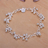 Beautiful 925 Sterling Silver Charm Bracelets Nice - Chain Bracelet Charm Beads Fashion Gorgeous Jewellery