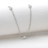 Charming  Round 2.5mm D Color High Quality Moissanite Diamonds Choker Necklace - Fine Jewellery
