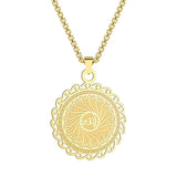 NEW ARRIVAL - Gold Silver Colour Unique Muslim Jewellery Pendant Necklace - Best Gifts - The Jewellery Supermarket
