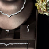 NEW - Graceful Super AAA+ Cubic Zirconia Diamonds Jewellery Set - The Jewellery Supermarket