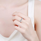 Infinite Round 3MM High Quality Moissanite Diamonds Full Eternity Rings for Women - Fine Jewellery - The Jewellery Supermarket