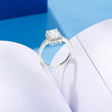 Awesome 2CT Emerald or Radiant Cut High Quality Moissanite Diamonds Rings - Wedding Jewellery - The Jewellery Supermarket