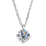 Fabulous Classic Round Cut Real 2 Carat VVS High Quality Moissanite Diamond Necklace - Fine Jewellery - The Jewellery Supermarket