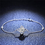 NEW ARRIVAL - Four Leaf Clover Moissanite Bracelet D Color 1 CT High Quality Jewelry Bracelet - The Jewellery Supermarket