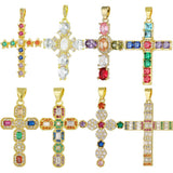 18K Real Gold Plated Creative Handmade Talisman Prayer Christian Cross Charms -  Religious Pendant Jewellery