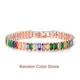 DAZZLING Luxury Zirconia Crystal Gold Color Fashion Jewelry Tennis Bracelet for Women - The Jewellery Supermarket