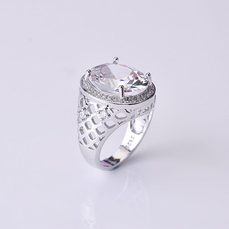 VINTAGE FASHION RINGS Gorgeous Round 2 Carat Cz Diamond Style Ring - The Jewellery Supermarket