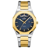 NEW ARRIVAL - Golden Stainless Steel Octagonal Design Quartz Luxury Wristwatches for Men - The Jewellery Supermarket