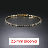 POPULAR - Trendy AAA+ Cubic Zirconia Silver Color Women's Tennis Bracelet - Hand Made jewellery - The Jewellery Supermarket