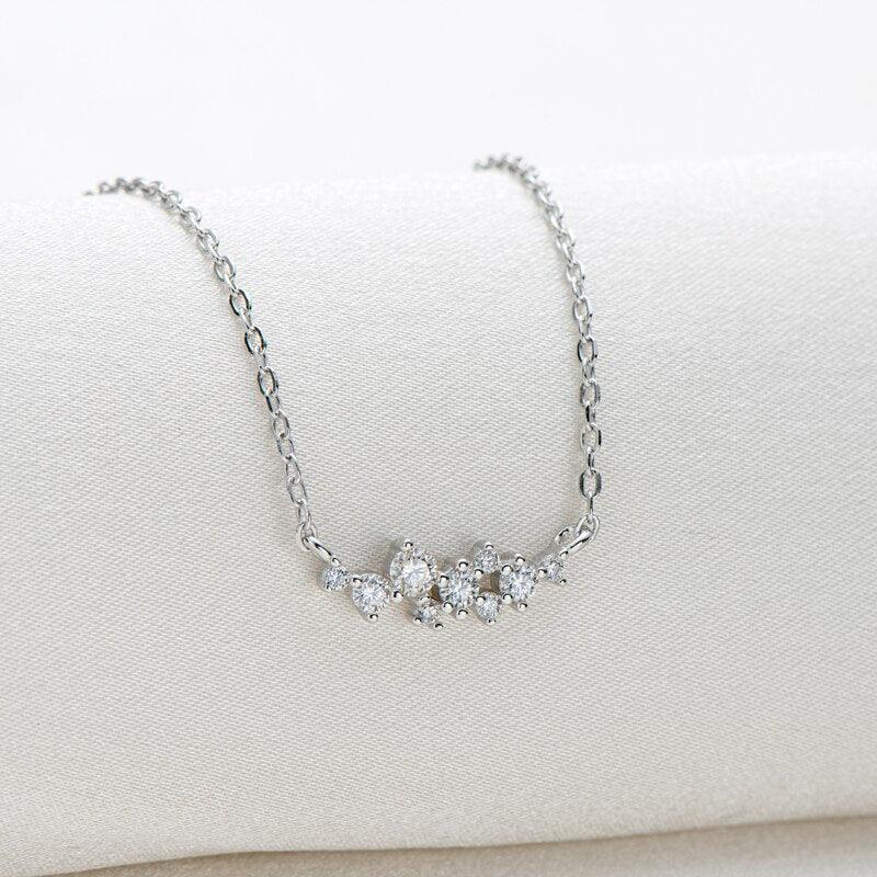 Super D Color VVS High Quality Moissanite Diamonds Necklace for Women Certified Pendants Female Choker - The Jewellery Supermarket