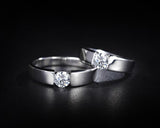 *NEW* Fine 1Ct High Quality AAA+ Cubic Zirconia Diamond Sterling Silver Wedding Ring