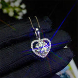 Marvelous 0.5CT 1CT 2CT 3CT VVS Moissanite Diamond Pendant Fine Jewellery for Women