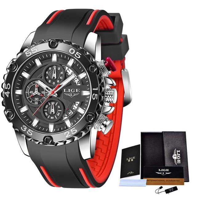 Great Gifts for Men - Top Brand Waterproof Sport Quartz Big Dial Chronograph Watch For Men - The Jewellery Supermarket