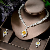 Luxury ♥︎ High Quality AAA+ Cubic Zirconia Diamonds ♥︎ 2 pcs Necklace and Earring Set for Women