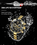 Great Gifts for Men - Top Brand Luxury Stainless Steel Quartz Sport Waterproof Watch - The Jewellery Supermarket