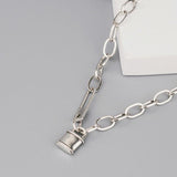 Best Gift ideas - New Trend Vintage Creative Lock Thick Chain Necklace - The Jewellery Supermarket