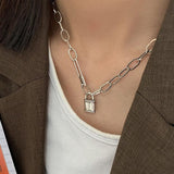 Best Gift ideas - New Trend Vintage Creative Lock Thick Chain Necklace - The Jewellery Supermarket