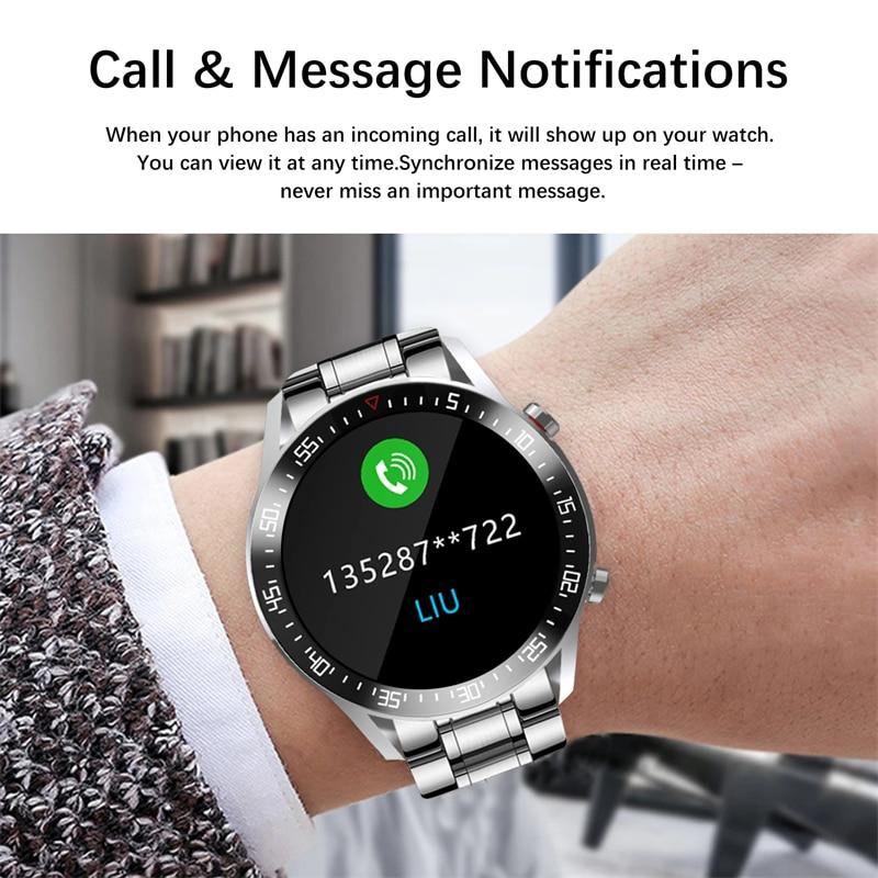 Best Gifts for 2023 - Smart Watch for Android Heart Rate Blood Pressure Information Reminder Sport Waterproof - The Jewellery Supermarket