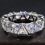 Eternity Triangle ♥︎ High Quality AAA+ Cubic Zirconia Diamonds ♥︎ Ring
