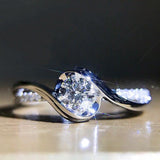 Exquisite Versatile White AAA+ Cubic Zirconia Diamonds Fashion High Quality Ring - The Jewellery Supermarket