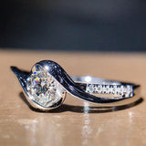 Exquisite Versatile White AAA+ Cubic Zirconia Diamonds Fashion High Quality Ring - The Jewellery Supermarket